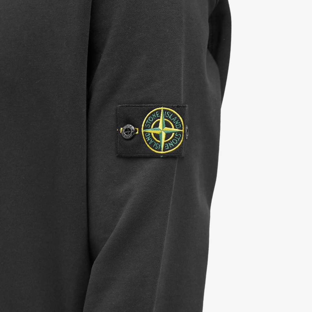 Stone Island Men's Garment Dyed Crew Sweatshirt Black